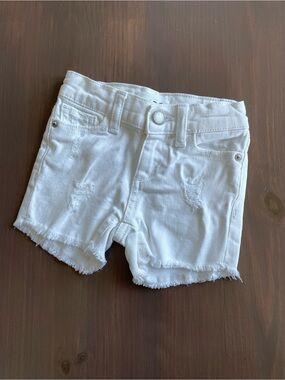 DL1961 White Distressed Denim Lucy Shorts Size 3T